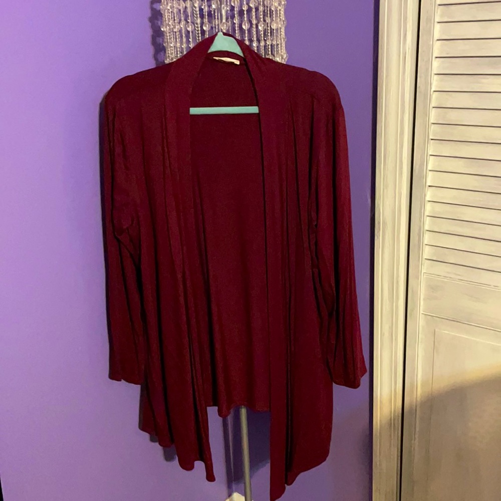 Burgundy Cardigan